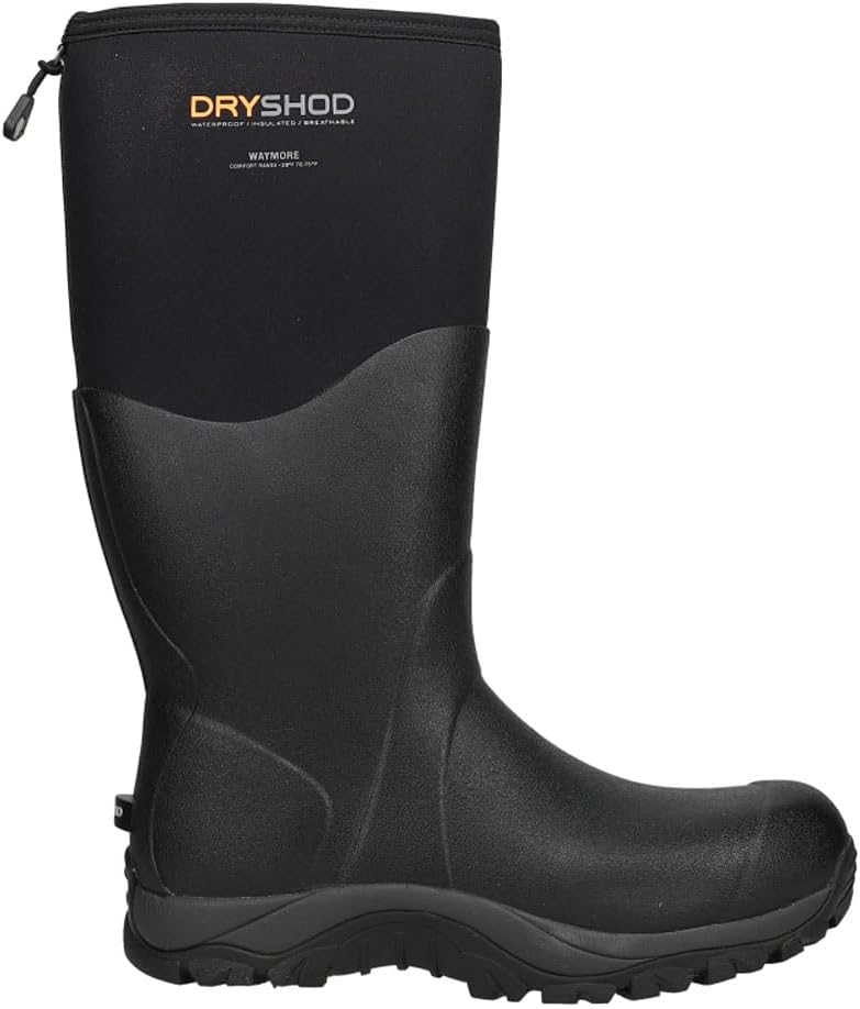 Мужские повседневные водонепроницаемые сапоги Dryshod Waymore с круглыми носками и средним голенищем - черные
Мужские повседневные водонепроницаемые сапоги Dryshod Waymore с круглыми носками и средним голенищем - черные