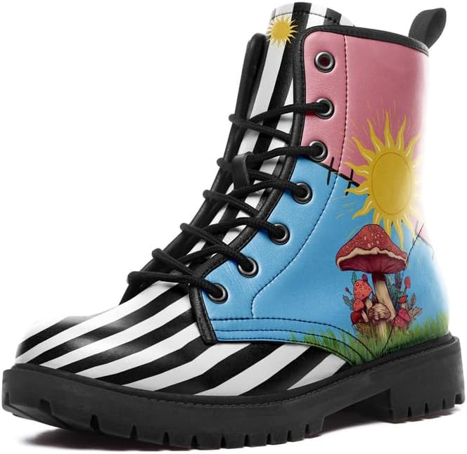 Модные ботильоны на шнуровке для мужчин и женщин с цветочным, грибным и звездным узором, стильные унисекс ботинки, боевые модные ботинки Awsole, черный/синий/желтый/розовый
Модные ботильоны на шнуровке для мужчин и женщин с цветочным, грибным и звездным узором, стильные унисекс ботинки, боевые модные ботинки Awsole, черный/синий/желтый/розовый