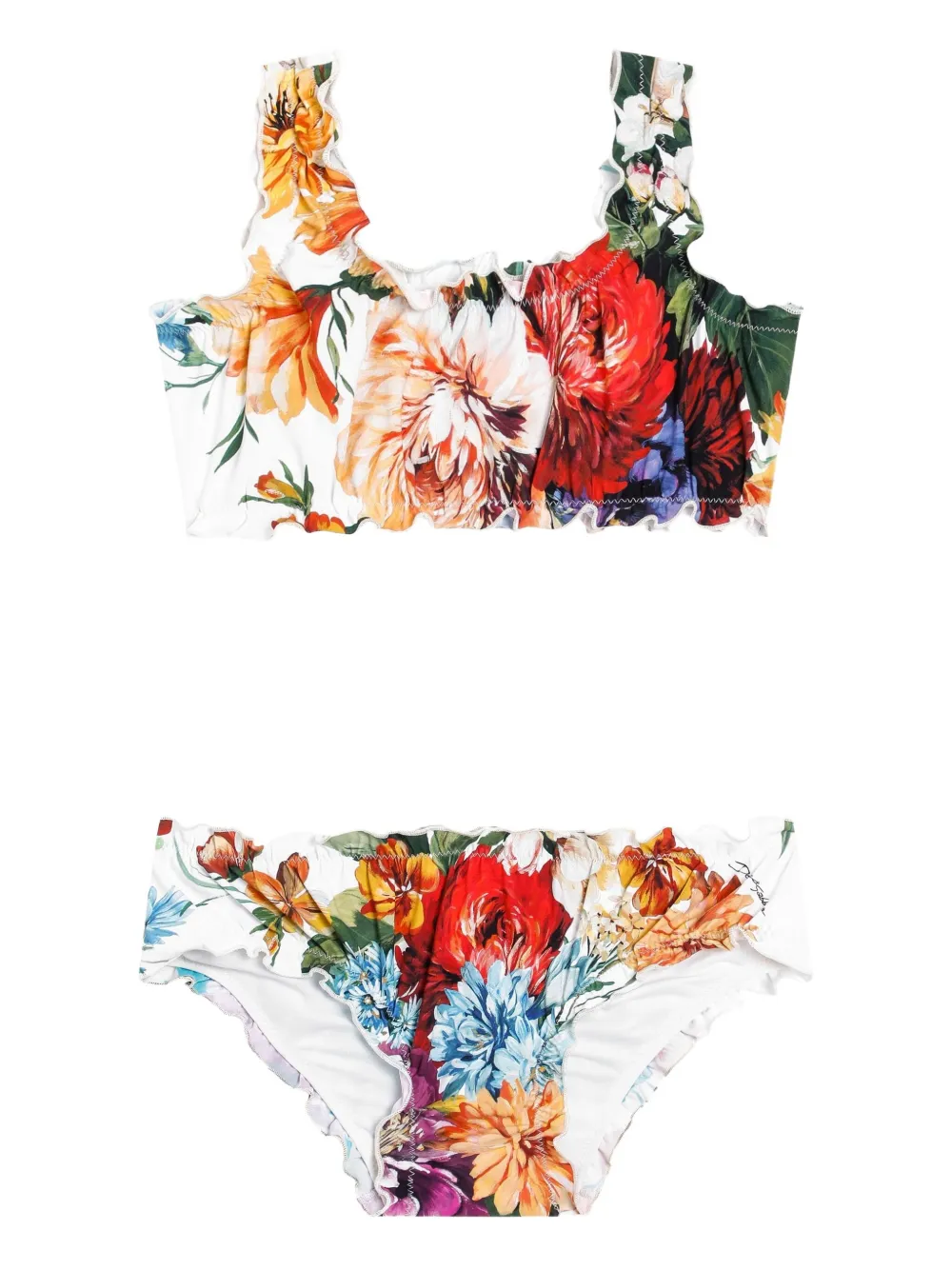 Бикини с цветочным принтом Dolce & Gabbana Kids, белый
Бикини с цветочным принтом Dolce & Gabbana Kids, белый