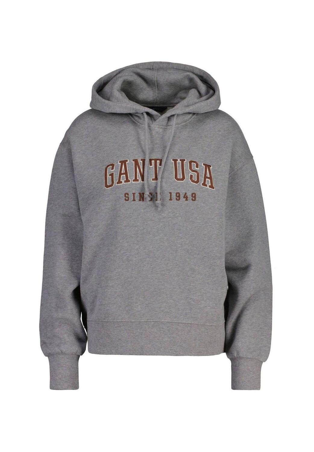 Женская толстовка - D1. Толстовка USA, свитер с капюшоном, вышивка логотипа GANT, серый
Женская толстовка - D1. Толстовка USA, свитер с капюшоном, вышивка логотипа GANT, серый