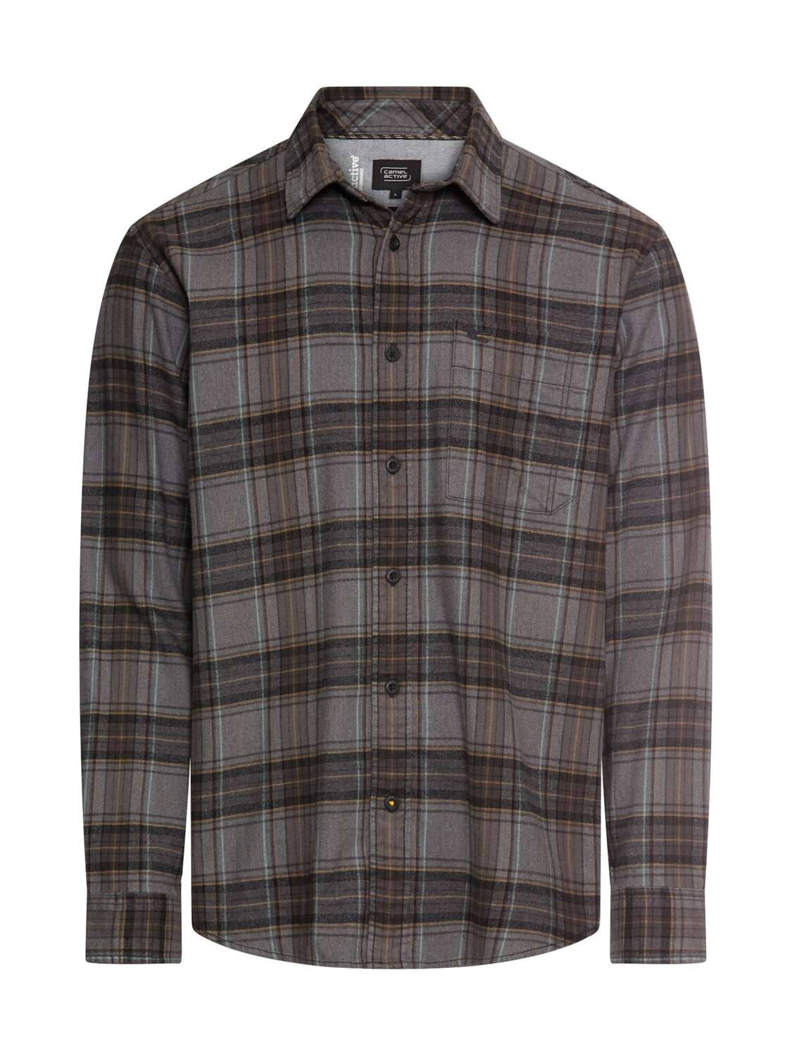 CAMEL ACTIVE Рубашка на пуговицах Regular fit в темно-коричневом цвете
CAMEL ACTIVE Рубашка на пуговицах Regular fit в темно-коричневом цвете