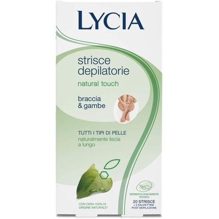 Полоски для депиляции Lycia Natural Touch для рук и ног, 20 полосок, Sodalco
Полоски для депиляции Lycia Natural Touch для рук и ног, 20 полосок, Sodalco
