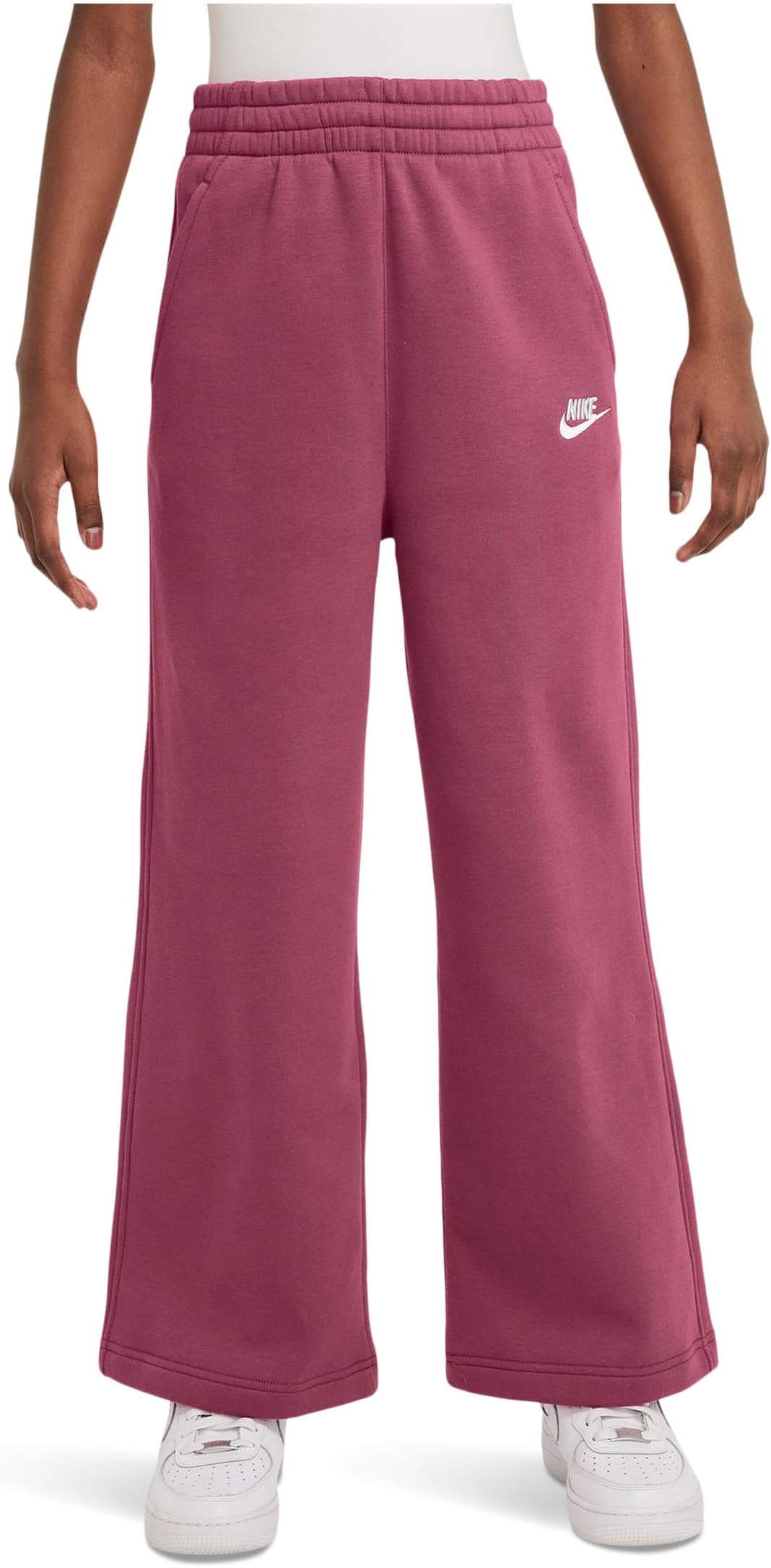 Брюки Nike Kids Club Fleece Wide-Leg Pants, цвет Sweet Beet/Sweet Beet/White
Брюки Nike Kids Club Fleece Wide-Leg Pants, цвет Sweet Beet/Sweet Beet/White