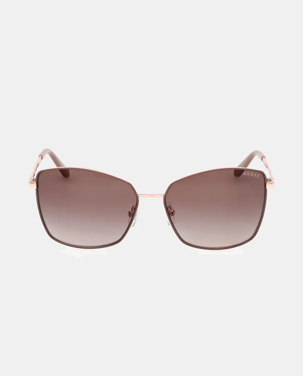 Женские квадратные металлические солнцезащитные очки с золотистыми градиентными линзами Guess, бежевый
Женские квадратные металлические солнцезащитные очки с золотистыми градиентными линзами Guess, бежевый