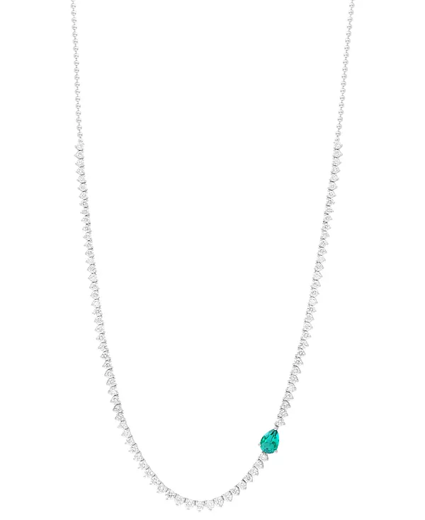 Теннисное ожерелье Effy длиной 18 дюймов из 14-каратного белого золота с выращенным в лаборатории изумрудом (1/2 карата) и выращенным в лаборатории бриллиантом (3 карата) грушевидной формы Effy Collection, emerald
Теннисное ожерелье Effy длиной 18 дюймов из 14-каратного белого золота с выращенным в лаборатории изумрудом (1/2 карата) и выращенным в лаборатории бриллиантом (3 карата) грушевидной формы Effy Collection, emerald
