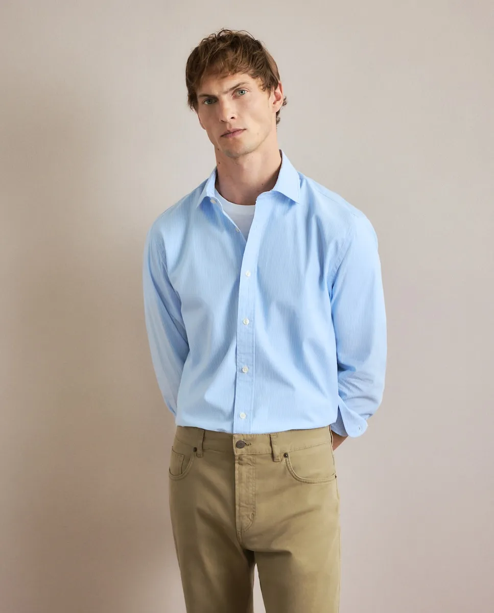 Мужская спортивная рубашка с длинным рукавом Emidio Tucci, светло-голубой
Мужская спортивная рубашка с длинным рукавом Emidio Tucci, светло-голубой