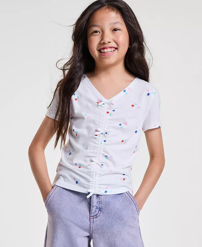 Топ с бантом и принтом Doodle для девочек Epic Threads, белый
Топ с бантом и принтом Doodle для девочек Epic Threads, белый