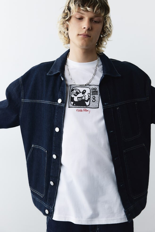 Футболка обычного кроя H&M, белый
Футболка обычного кроя H&M, белый