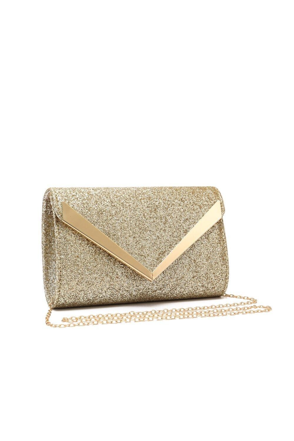 Вечерний клатч с блестящим V-образным ремешком-цепочкой Fontanella Fashion, металлик
Вечерний клатч с блестящим V-образным ремешком-цепочкой Fontanella Fashion, металлик