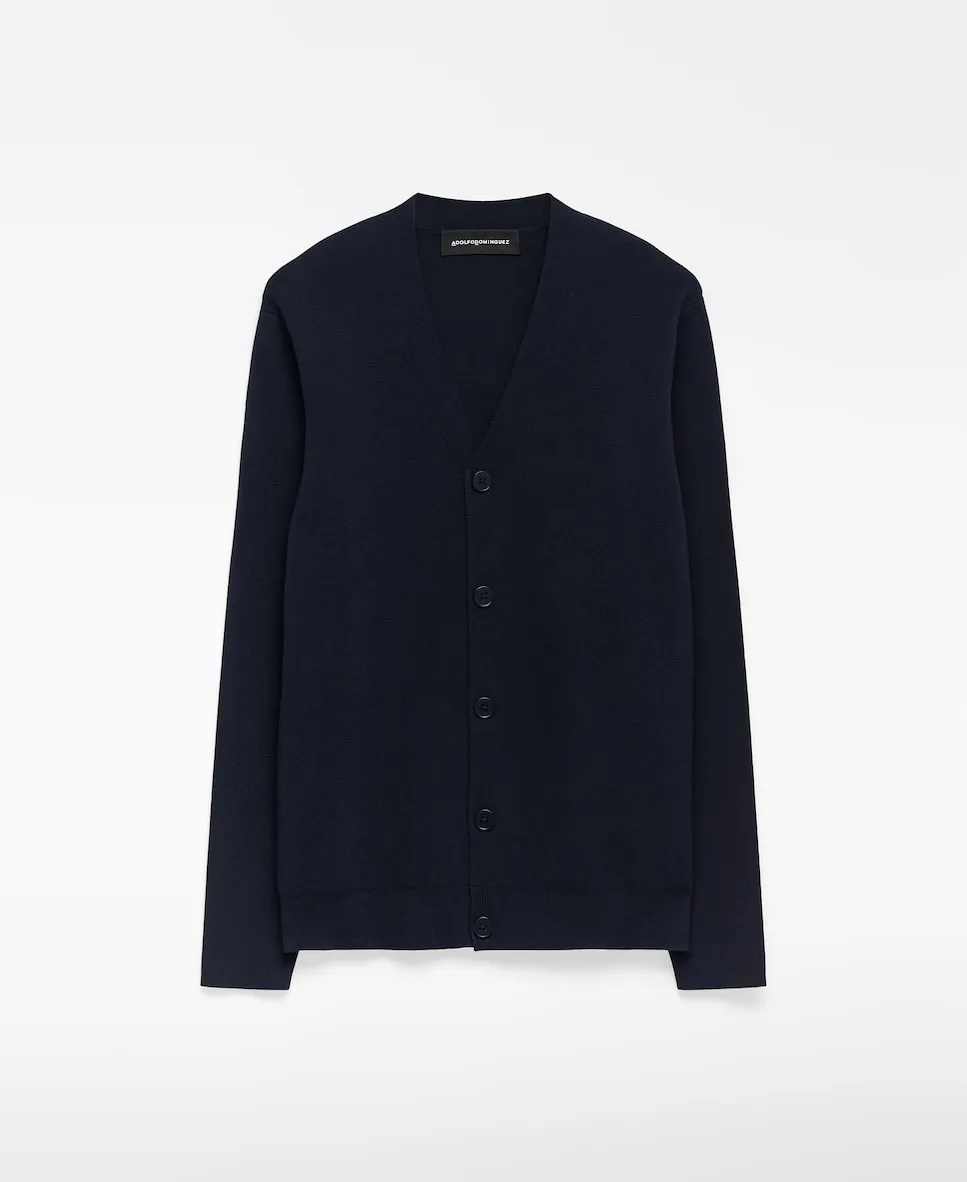 Мужской вязаный кардиган с V-образным вырезом Adolfo Dominguez, темно-синий
Мужской вязаный кардиган с V-образным вырезом Adolfo Dominguez, темно-синий