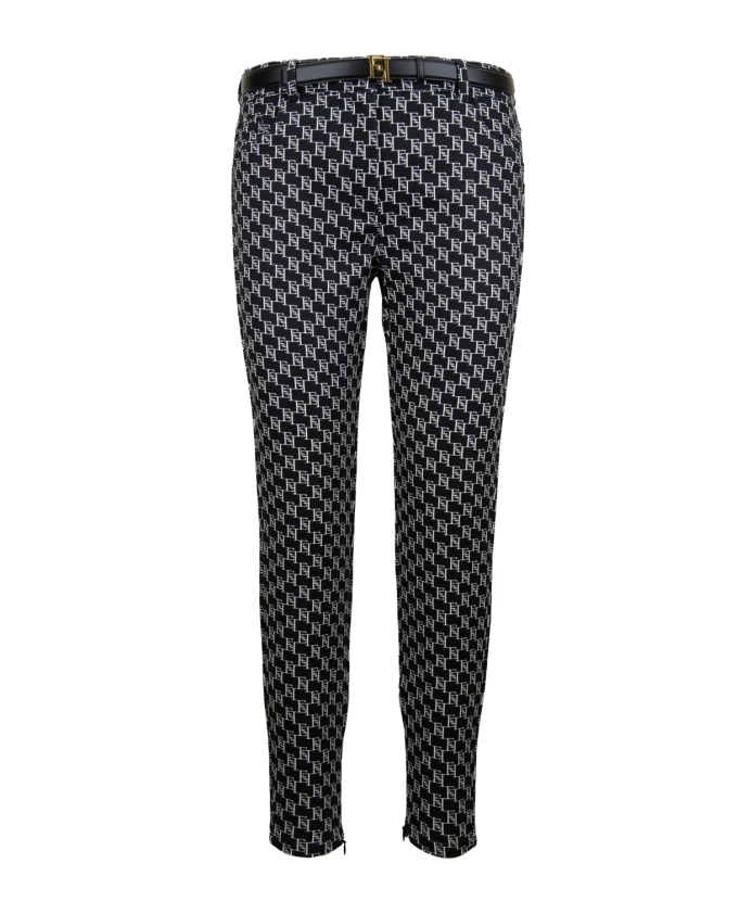 Брюки на молнии с логотипом. Elisabetta Franchi, черный
Брюки на молнии с логотипом. Elisabetta Franchi, черный