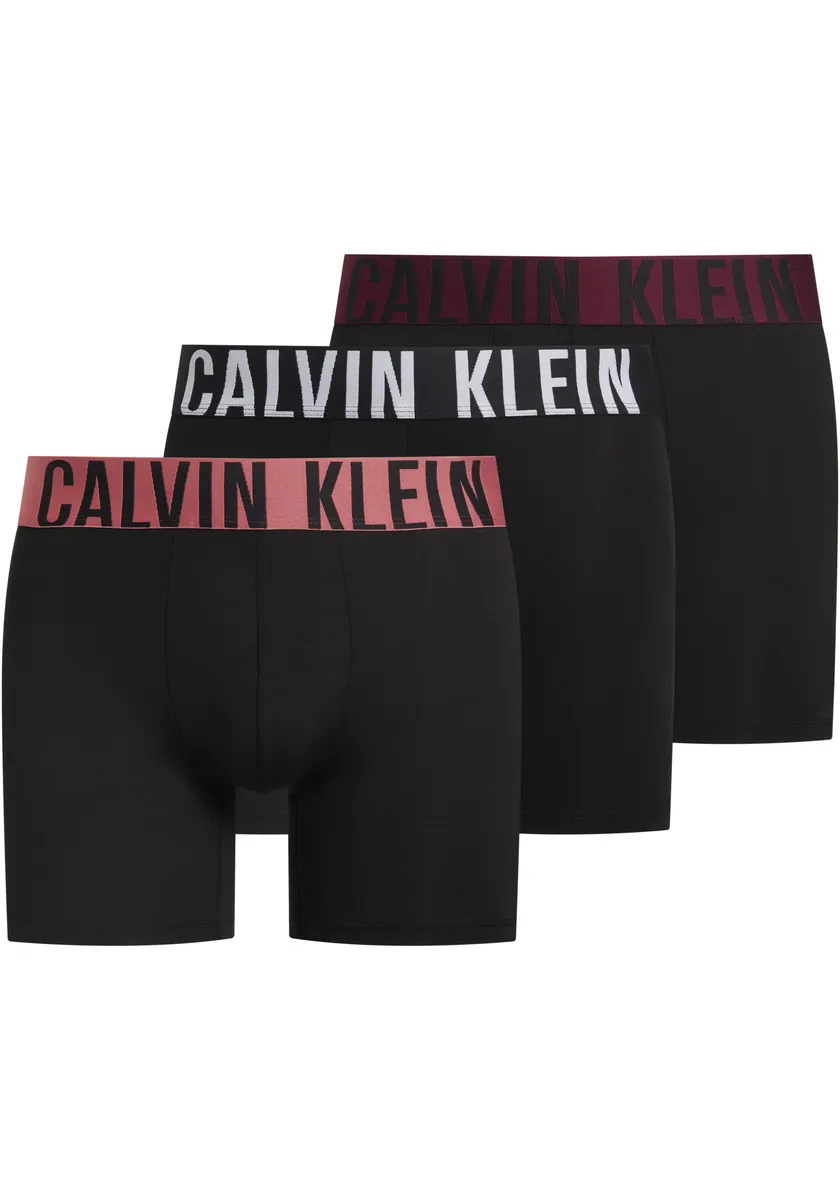 Боксеры Calvin Klein Underwear "BOXER BRIEF 3PK" (в упаковке 3 шт.), с эластичным поясом с логотипом, черный