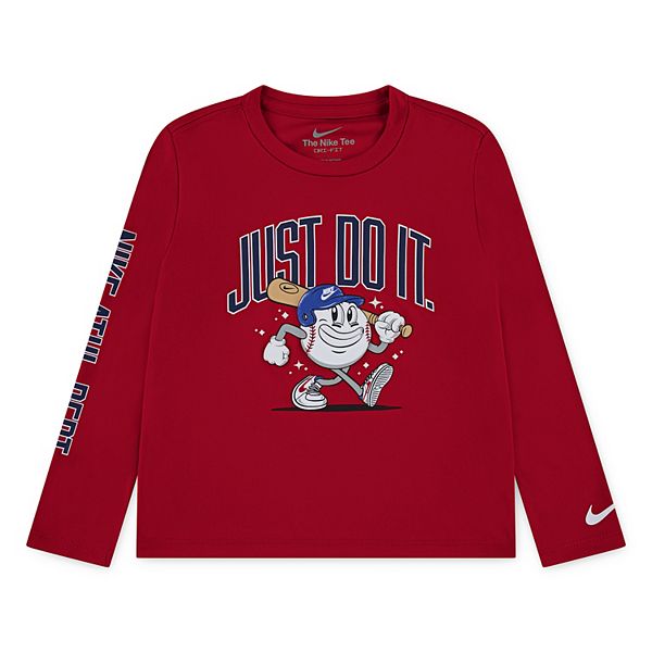 Детская бейсбольная футболка с длинным рукавом dri-fit для мальчиков Nike
Детская бейсбольная футболка с длинным рукавом dri-fit для мальчиков Nike