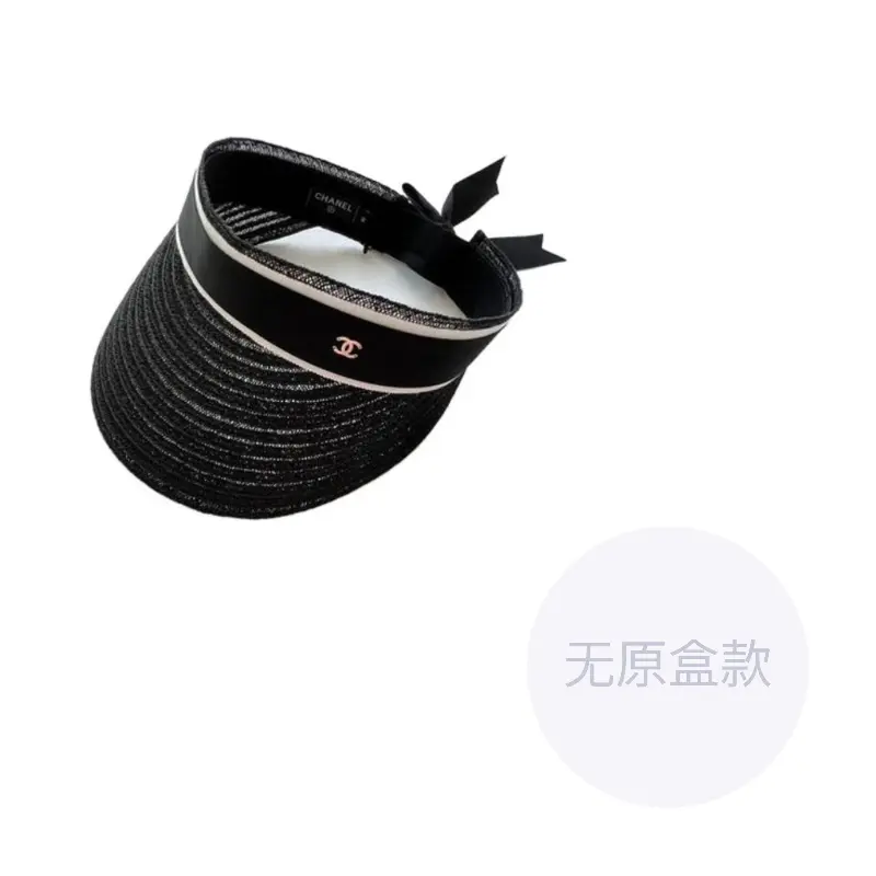 CHANEL Женская черная тканевая шляпа от солнца, Black
CHANEL Женская черная тканевая шляпа от солнца, Black