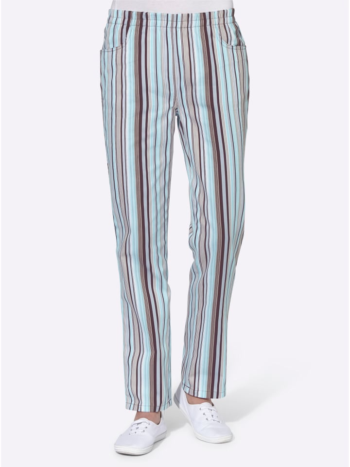 Брюки-карго в полоску цвета морской волны WITT WEIDEN
Брюки-карго в полоску цвета морской волны WITT WEIDEN