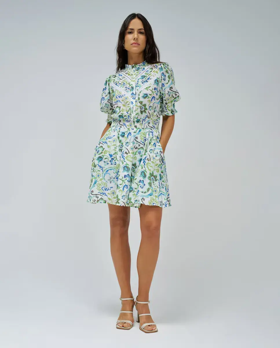 Короткое платье с цветочным принтом Salsa Jeans, зеленый
Короткое платье с цветочным принтом Salsa Jeans, зеленый