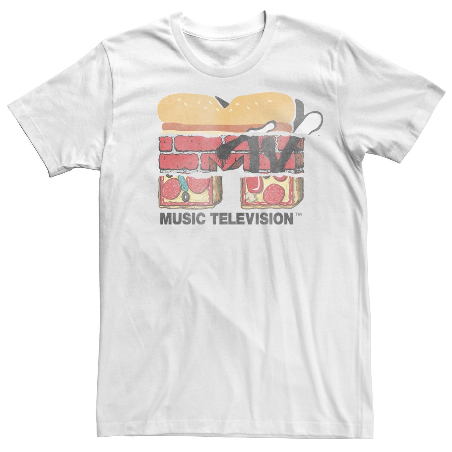 Мужская футболка с короткими рукавами и логотипом MTV Faded Multi Fill Food Licensed Character
Мужская футболка с короткими рукавами и логотипом MTV Faded Multi Fill Food Licensed Character