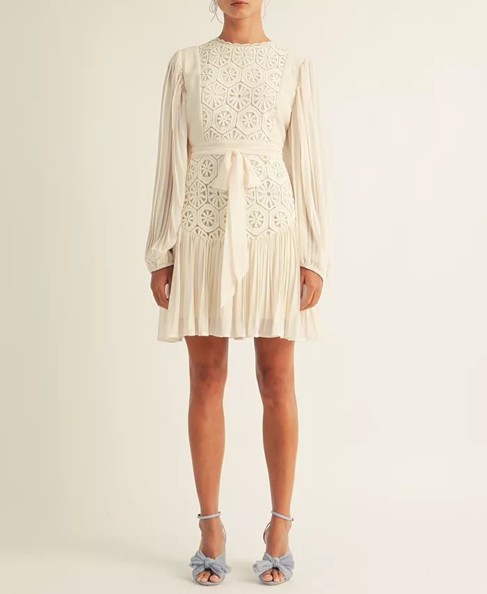 Женское платье Jules с кружевной отделкой и рукавами-фонариками силуэта А-силуэт AROSE STUDIO, INC, коричневый/бежевый
Женское платье Jules с кружевной отделкой и рукавами-фонариками силуэта А-силуэт AROSE STUDIO, INC, коричневый/бежевый