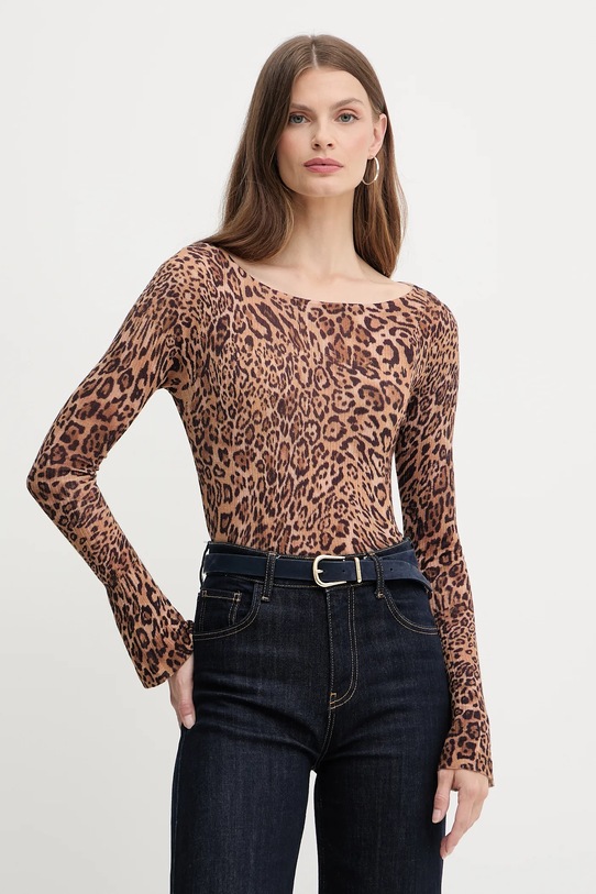 Шерстяной свитер Twinset, коричневый
Шерстяной свитер Twinset, коричневый