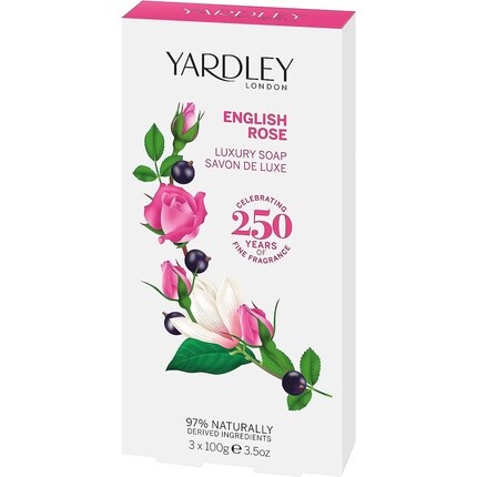 Мыло Английская роза и лаванда 300 г - Упаковка из 3 шт Yardley London
Мыло Английская роза и лаванда 300 г - Упаковка из 3 шт Yardley London