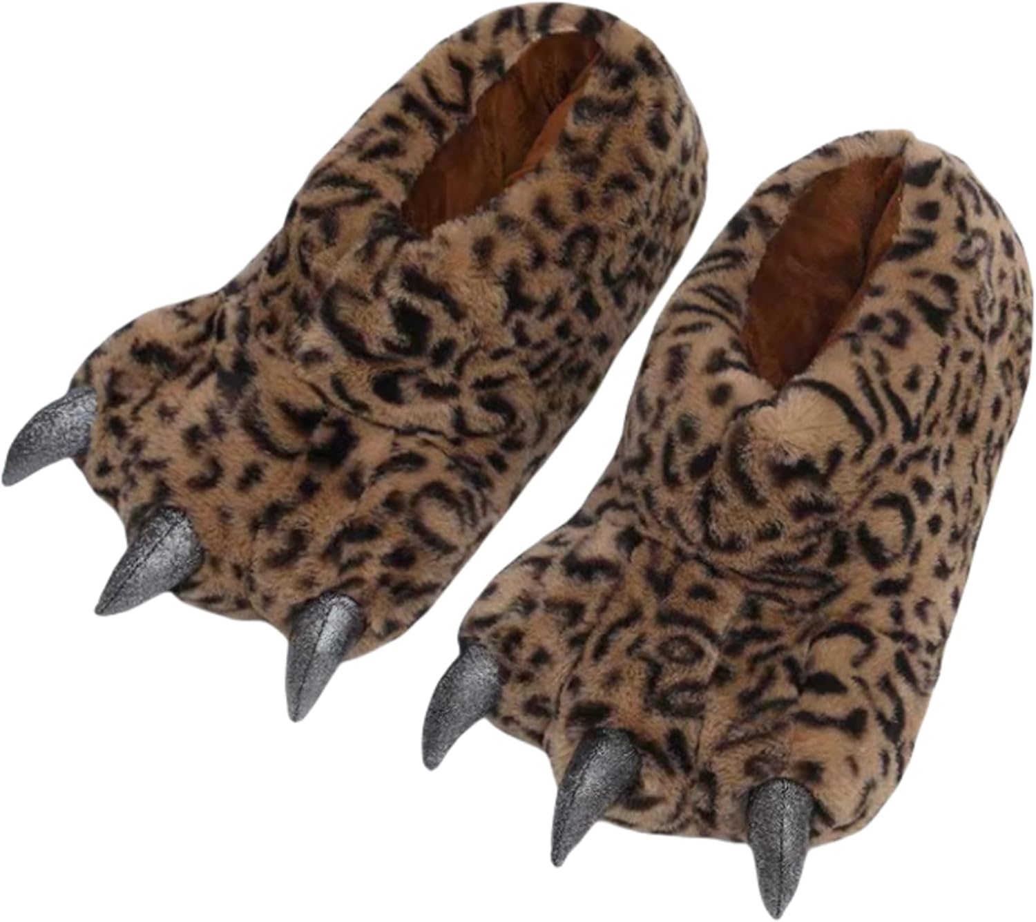 Тапочки с лапой динозавра/животного - забавные тапочки с медвежьей лапой, удобные, теплые, с памятью формы для мужчин и женщин - плюшевые Lryaoan, коричневый
Тапочки с лапой динозавра/животного - забавные тапочки с медвежьей лапой, удобные, теплые, с памятью формы для мужчин и женщин - плюшевые Lryaoan, коричневый