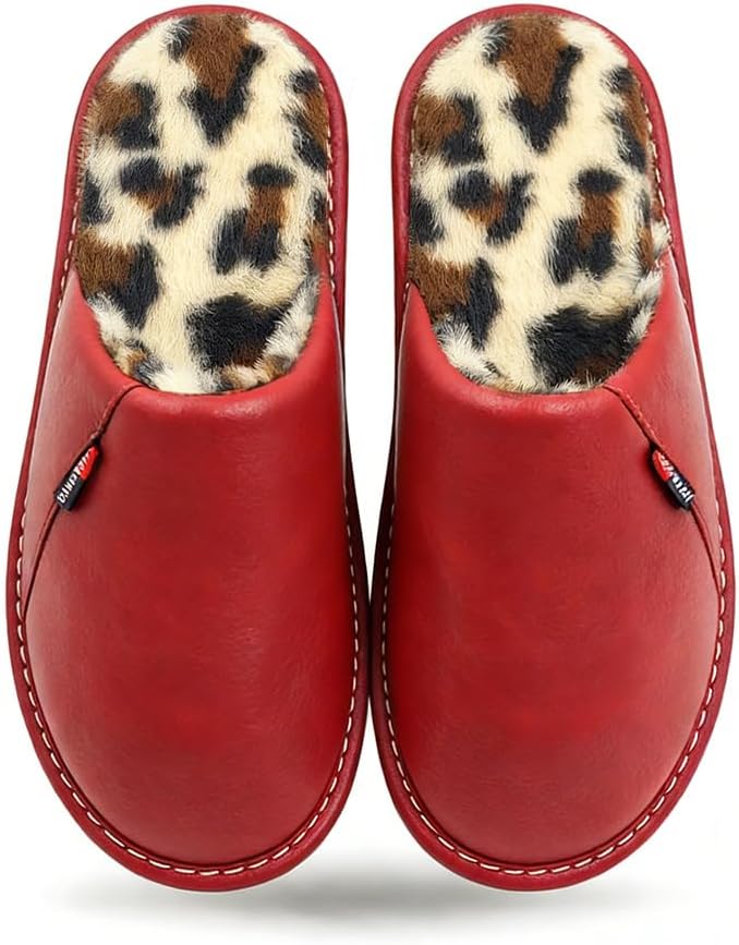 Кожаные тапочки с стильной леопардовой подкладкой, водонепроницаемым верхом и противоскользящей подошвой, уютные домашние тапочки для мужчин и женщин Pxpuiq, красный
Кожаные тапочки с стильной леопардовой подкладкой, водонепроницаемым верхом и противоскользящей подошвой, уютные домашние тапочки для мужчин и женщин Pxpuiq, красный