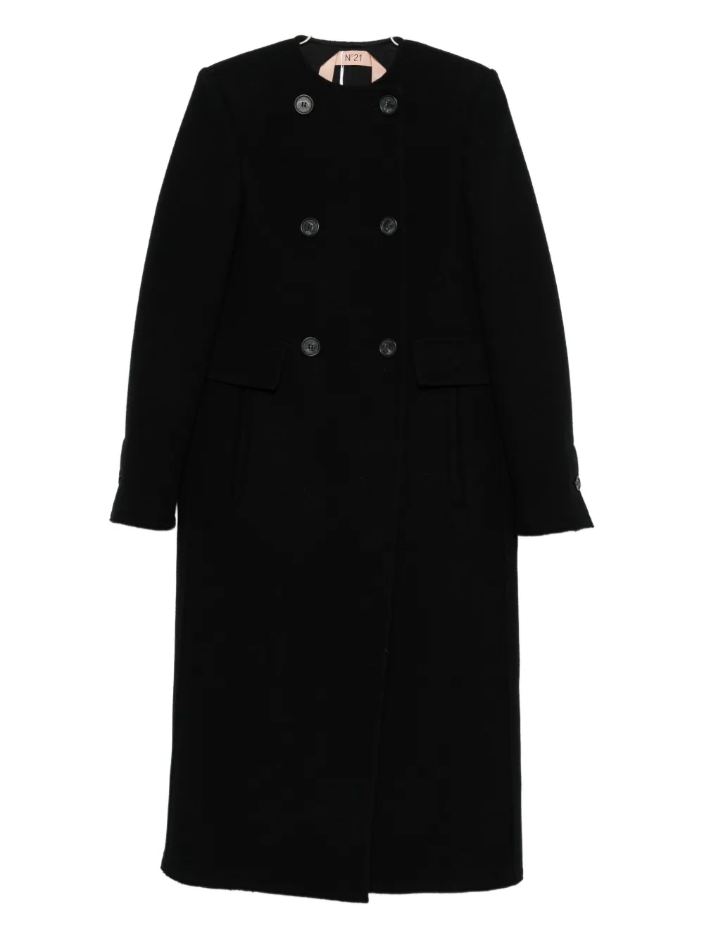 Двубортное пальто на пуговицах Nº21, черный
Двубортное пальто на пуговицах Nº21, черный