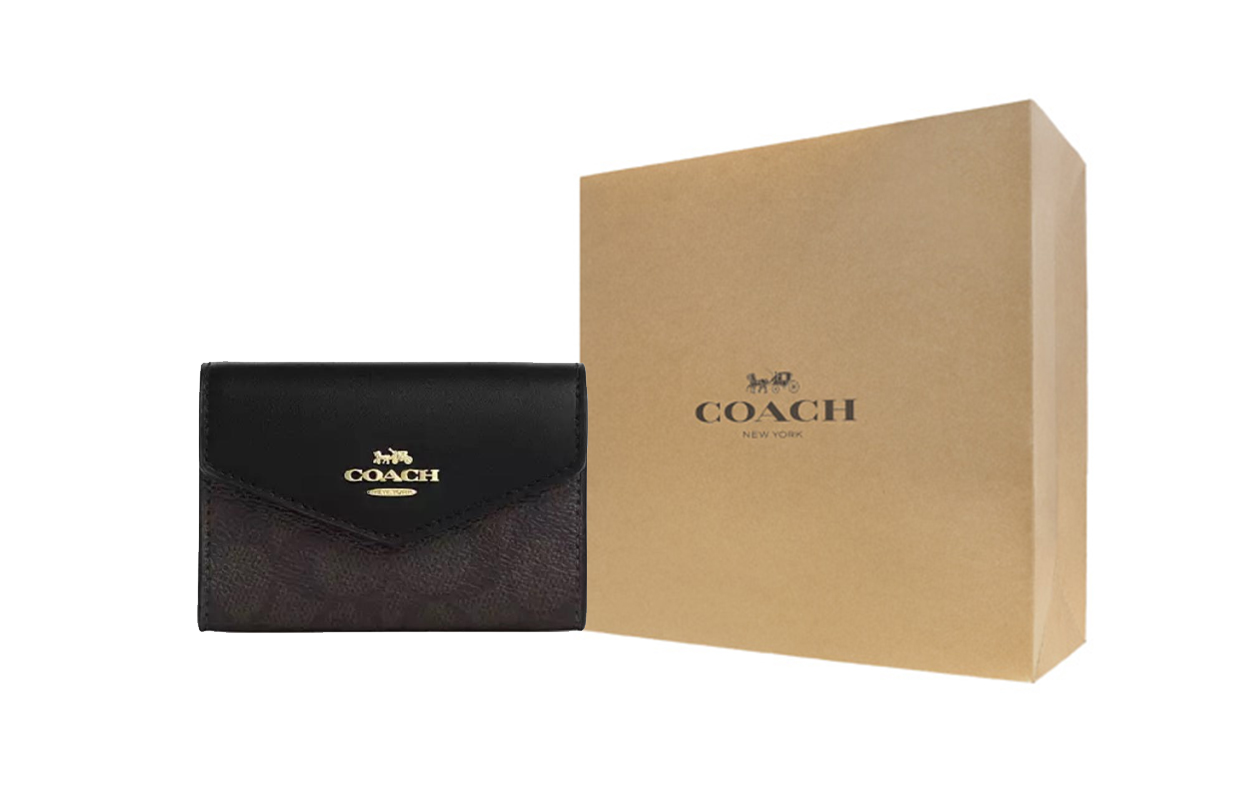 COACH Кошелек Flap Card Case Coated Canvas, картхолдер Regular, женский, черный
COACH Кошелек Flap Card Case Coated Canvas, картхолдер Regular, женский, черный