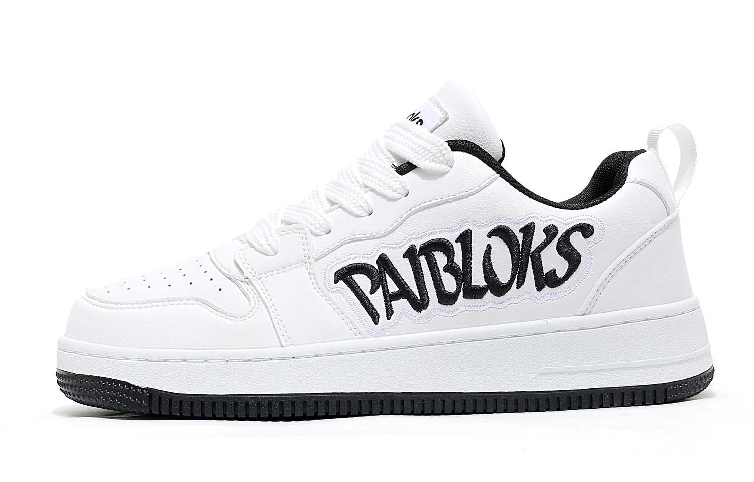 PAIBLOKS Низкие скейтерские кроссовки унисекс бело-черные, цвет White Black
PAIBLOKS Низкие скейтерские кроссовки унисекс бело-черные, цвет White Black