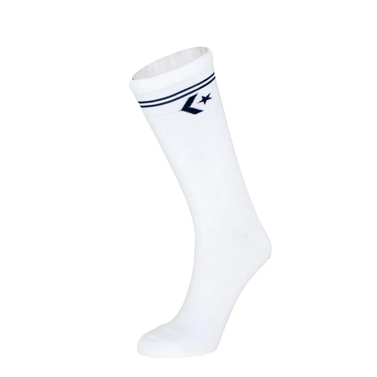 Носки Converse Star Chevron Double Stripe Crew, две пары в упаковке, черный/белый 
Носки Converse Star Chevron Double Stripe Crew, две пары в упаковке, черный/белый