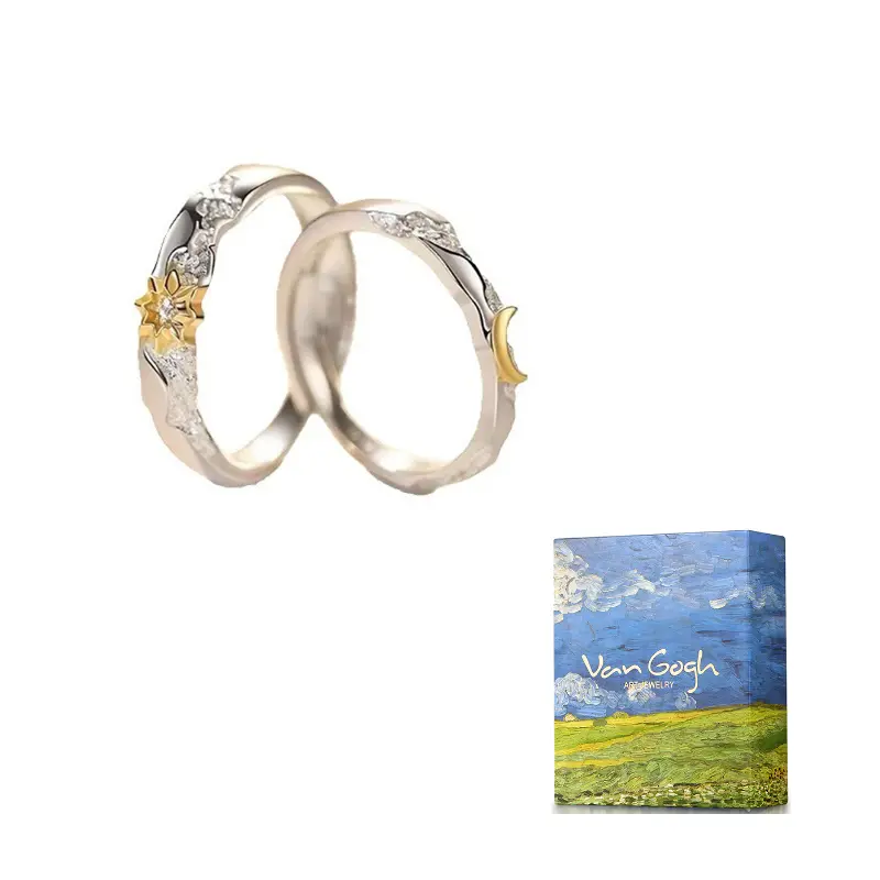 Нишевый дизайн регулируемое открывающееся кольцо унисекс VAN GOGH
Нишевый дизайн регулируемое открывающееся кольцо унисекс VAN GOGH