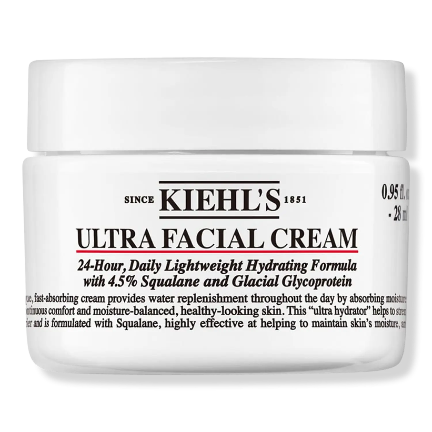 Ультра-крем для лица со скваланом Kiehl's Since 1851, 0.95 oz
Ультра-крем для лица со скваланом Kiehl's Since 1851, 0.95 oz