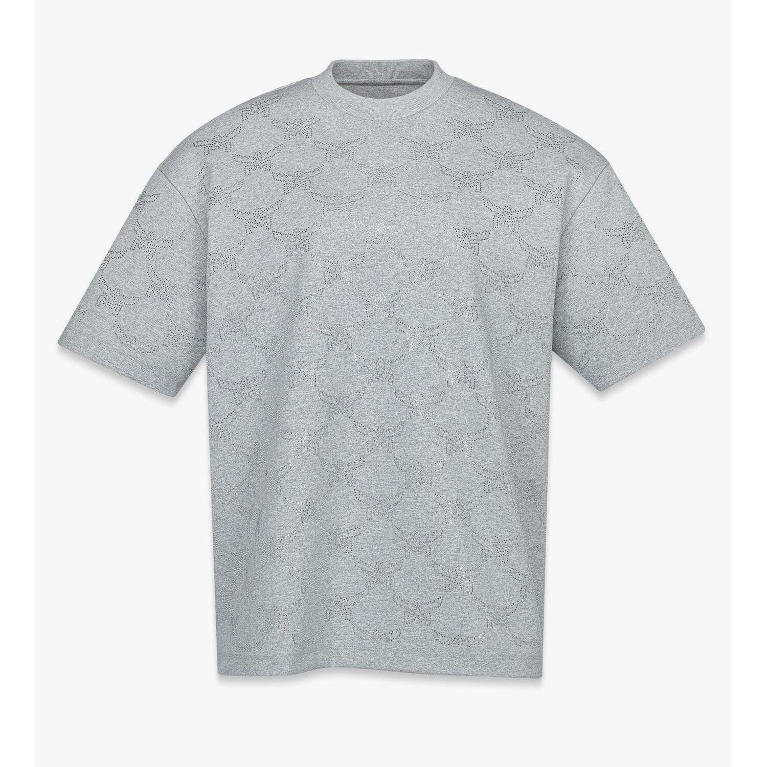 Кристальная монограмма пончо-футболка MCM, серый 
Кристальная монограмма пончо-футболка MCM, серый