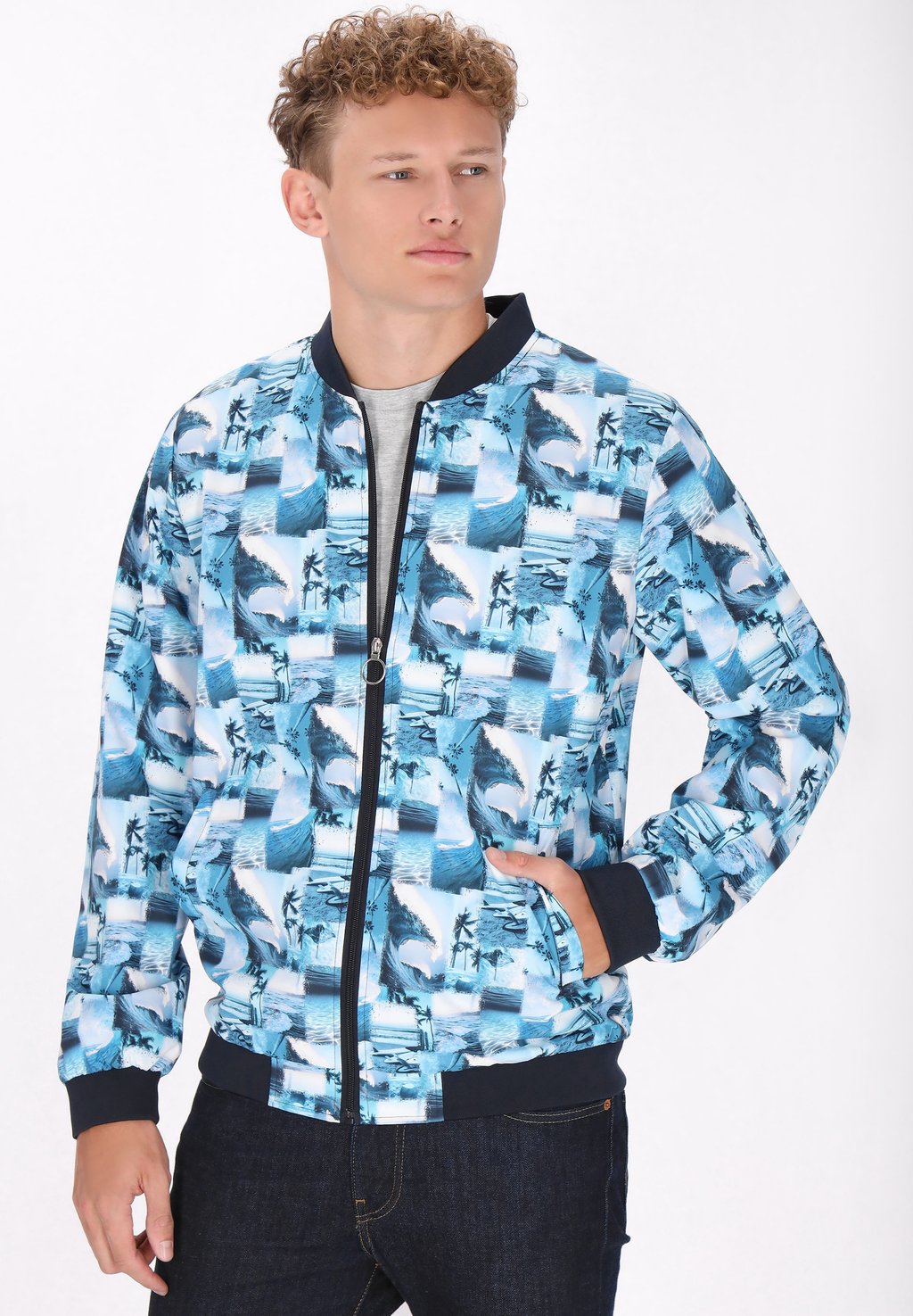 Куртка-бомбер Mo, синий
Куртка-бомбер Mo, синий