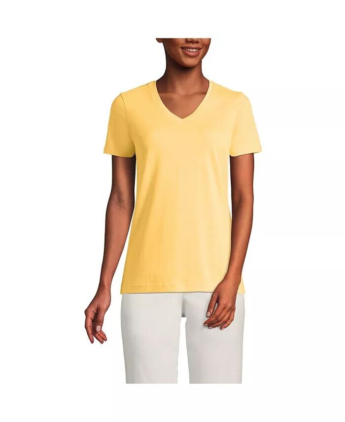 Свободная хлопковая футболка Petite с v-образным вырезом Supima Lands' End, желтый
Свободная хлопковая футболка Petite с v-образным вырезом Supima Lands' End, желтый