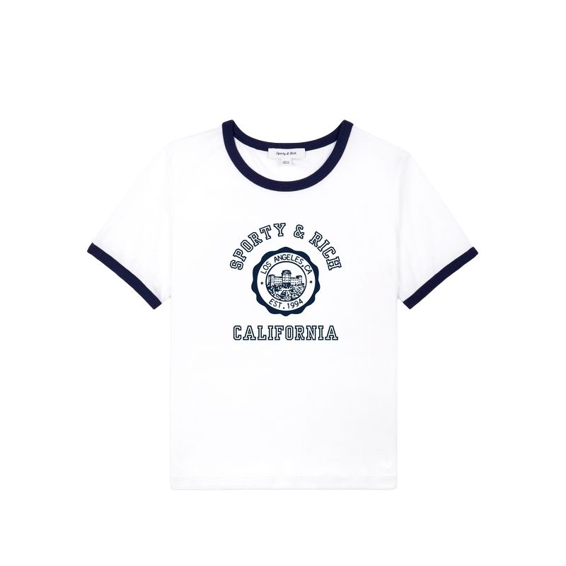 Хлопковая футболка SPORTY & RICH, белый
Хлопковая футболка SPORTY & RICH, белый