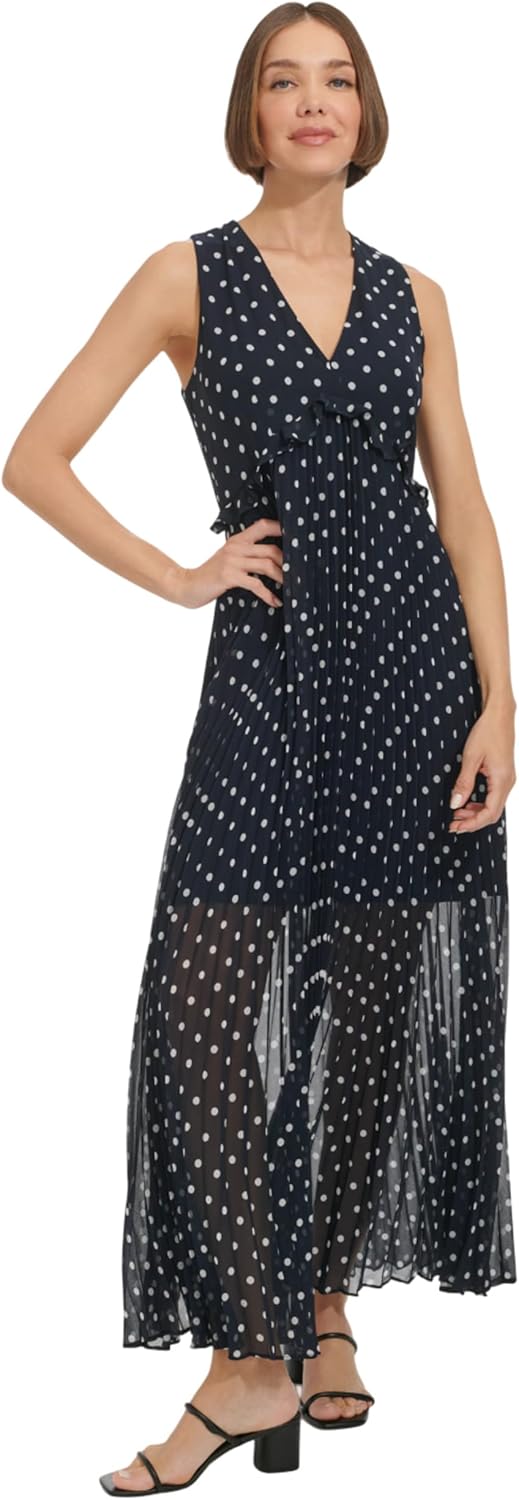 Женское шифоновое плиссированное платье макси с V-образным вырезом от Tommy Hilfiger, Sky Captain/Ivory
Женское шифоновое плиссированное платье макси с V-образным вырезом от Tommy Hilfiger, Sky Captain/Ivory