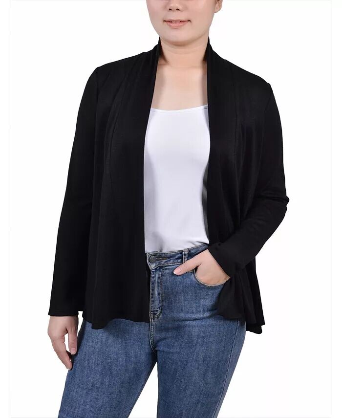 Женский свитер-кардиган со свободными рукавами NY Collection, черный
Женский свитер-кардиган со свободными рукавами NY Collection, черный