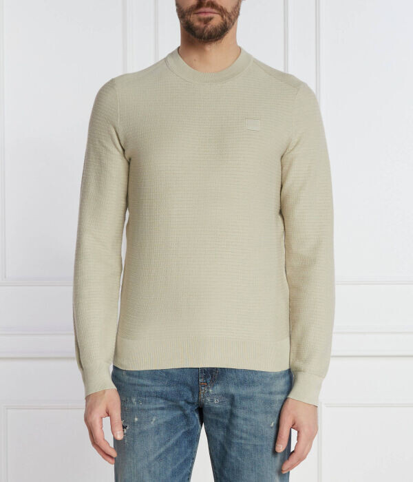 Свитер мужской Boss Orange тонкий с круглым вырезом, бежевый
Свитер мужской Boss Orange тонкий с круглым вырезом, бежевый