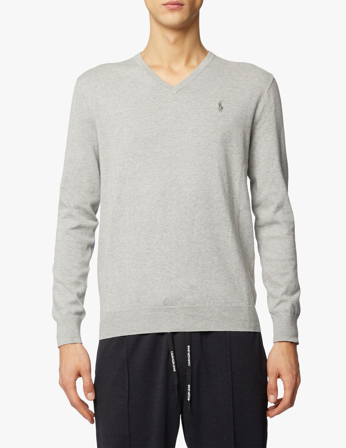 Хлопковый свитер Pima с v-образным вырезом Ralph Lauren, серый
Хлопковый свитер Pima с v-образным вырезом Ralph Lauren, серый