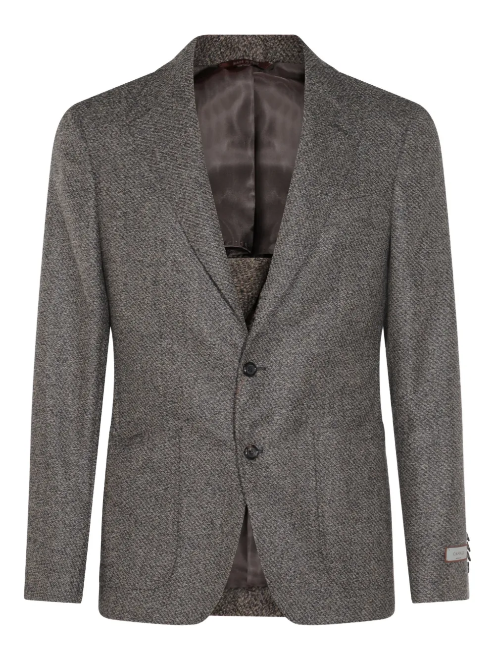 Однобортный пиджак Canali, серый
Однобортный пиджак Canali, серый