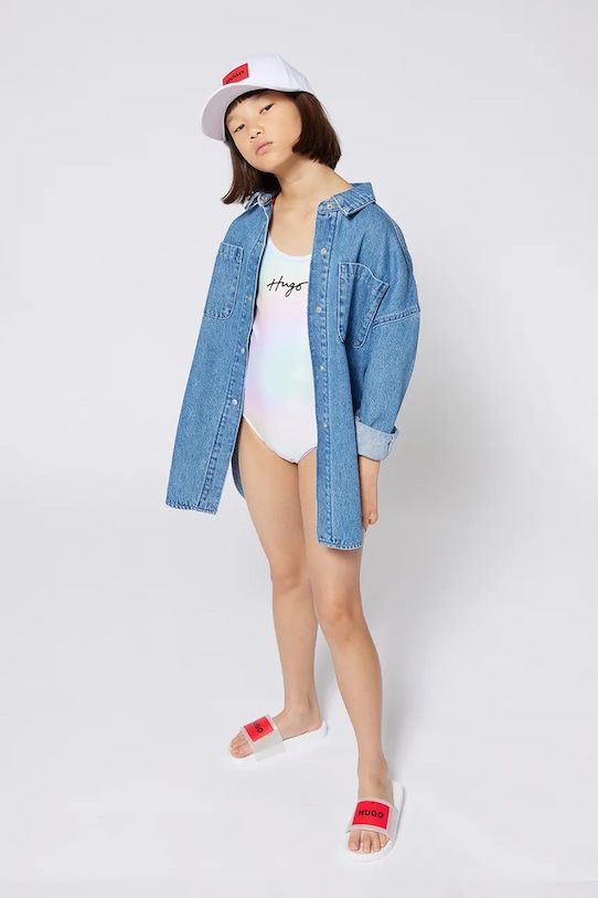 Детский купальник цельнокроеный Hugo, серебряный
Детский купальник цельнокроеный Hugo, серебряный