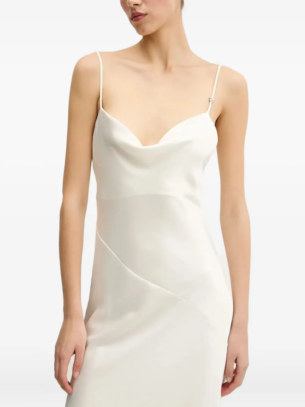 Платье макси асимметричного кроя с воротником-хомутом Hugo, белый
Платье макси асимметричного кроя с воротником-хомутом Hugo, белый