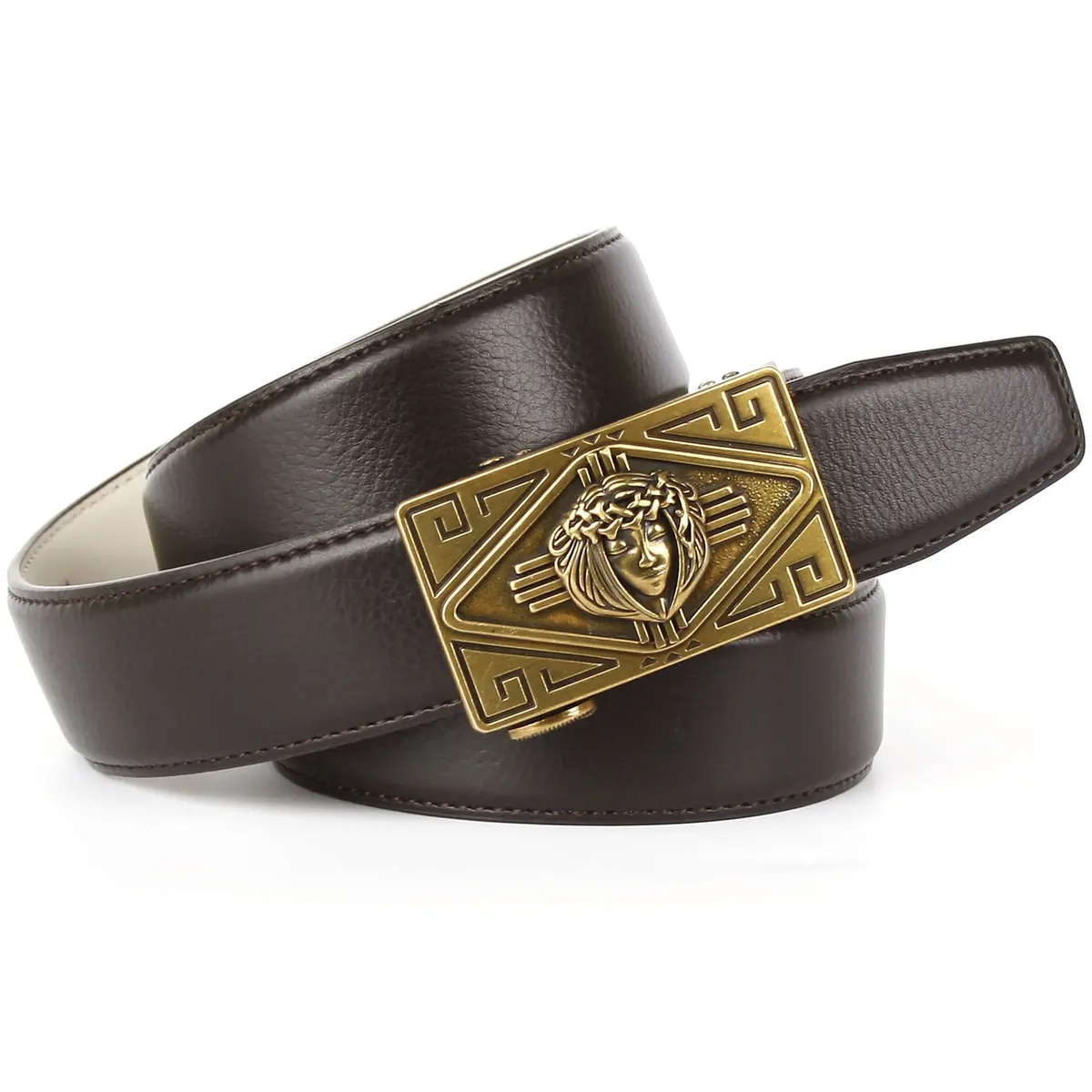 Коричневый кожаный ремень Anthoni Crown, автоматический кожаный ремень, коричневый
Коричневый кожаный ремень Anthoni Crown, автоматический кожаный ремень, коричневый