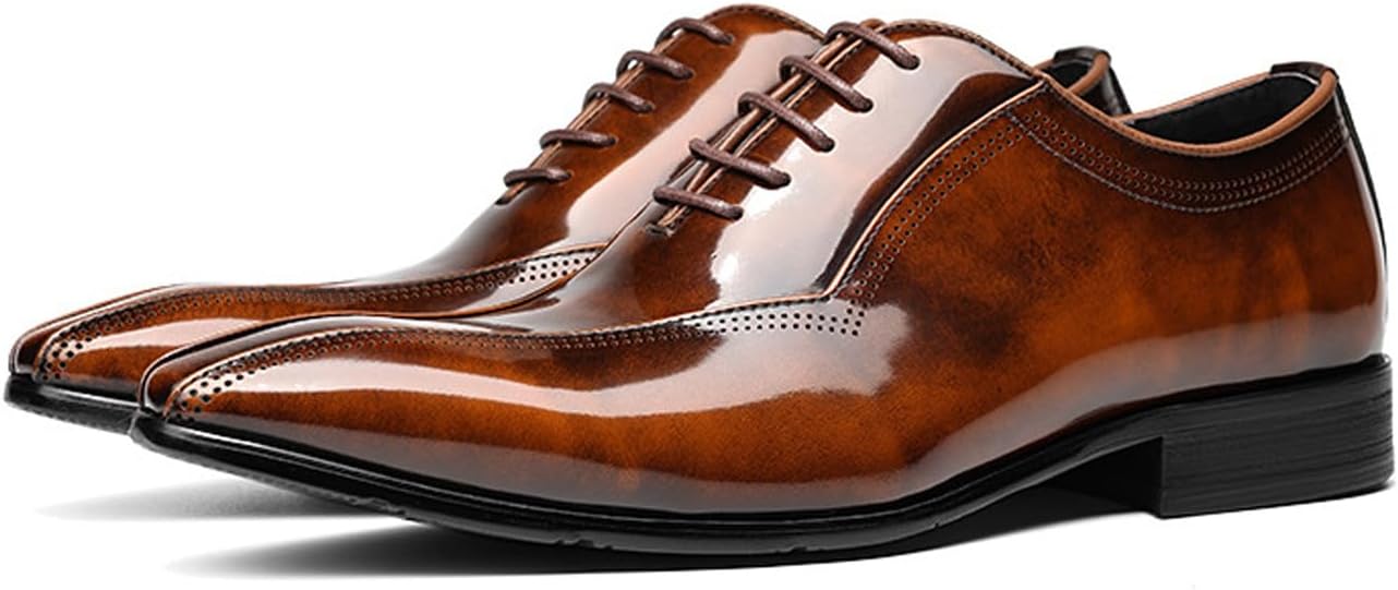 Мужские оксфорды Santimon - туфли из натуральной кожи с заостренным носком, модные, для смокинга, делового и повседневного стиля, дерби - современные туфли для выпускного и свадьбы, коричневый
Мужские оксфорды Santimon - туфли из натуральной кожи с заостренным носком, модные, для смокинга, делового и повседневного стиля, дерби - современные туфли для выпускного и свадьбы, коричневый