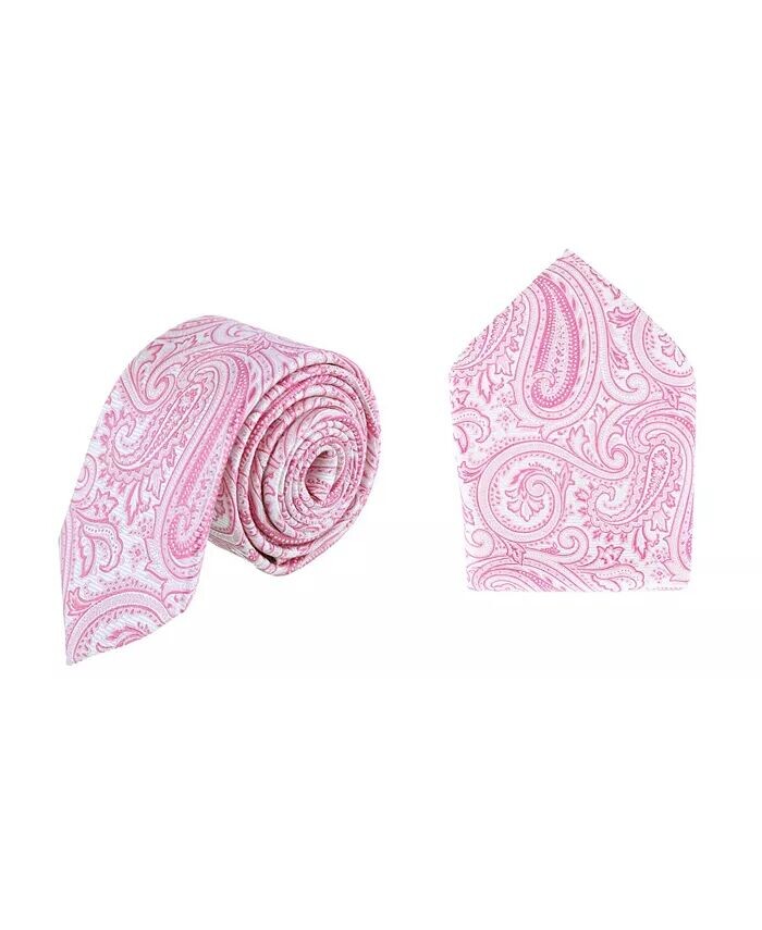 Шелковый галстук и нагрудный платок Sobee с узором пейсли TRAFALGAR, розовый
Шелковый галстук и нагрудный платок Sobee с узором пейсли TRAFALGAR, розовый