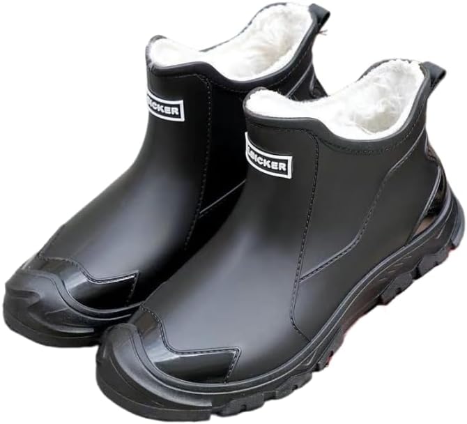 Мужские короткие дождевые ботинки Hhhchpm, легкие, водонепроницаемые, готовые для работы в саду, с противоскользящей подошвой, подкладкой из замши, стильным средним каблуком из резины, идеально подходят для ношения на улице, черный
Мужские короткие дождевые ботинки Hhhchpm, легкие, водонепроницаемые, готовые для работы в саду, с противоскользящей подошвой, подкладкой из замши, стильным средним каблуком из резины, идеально подходят для ношения на улице, черный