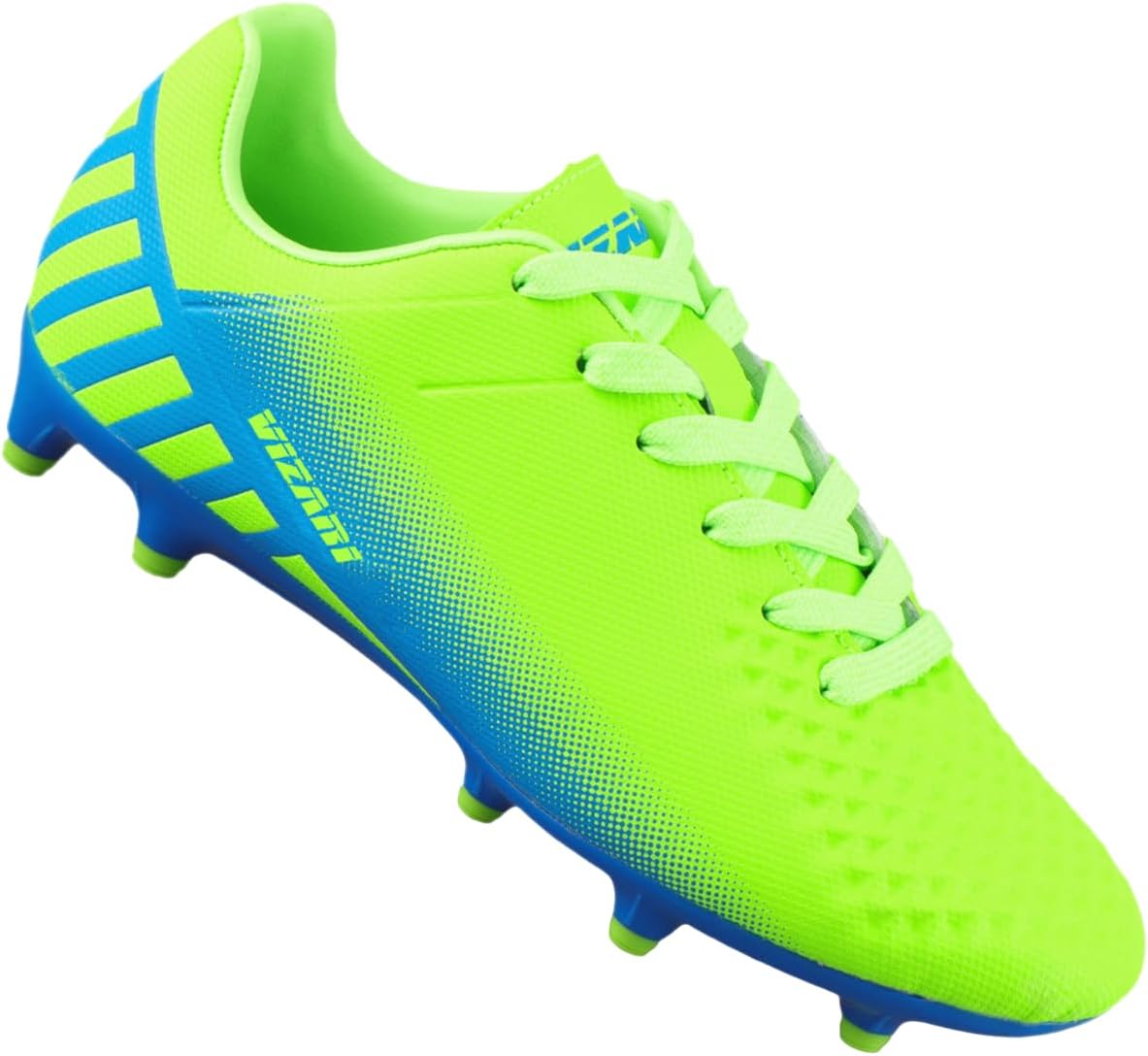 Футбольные бутсы Vizari Santos Firm Ground для детей, Футбольные бутсы для девочек и мальчиков с тисненным синтетическим верхом и встроенным носком, Футбольные кроссовки с формованной подошвой из TPU для максимального сцепления, черный/зеленый
Футбольные бутсы Vizari Santos Firm Ground для детей, Футбольные бутсы для девочек и мальчиков с тисненным синтетическим верхом и встроенным носком, Футбольные кроссовки с формованной подошвой из TPU для максимального сцепления, черный/зеленый