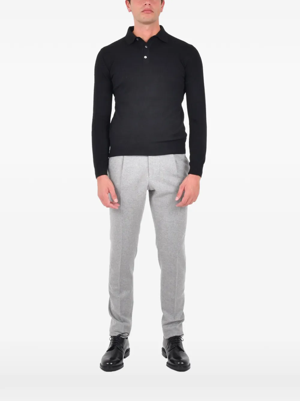 Рубашка-поло в рубчик Franzese Collection, черный
Рубашка-поло в рубчик Franzese Collection, черный