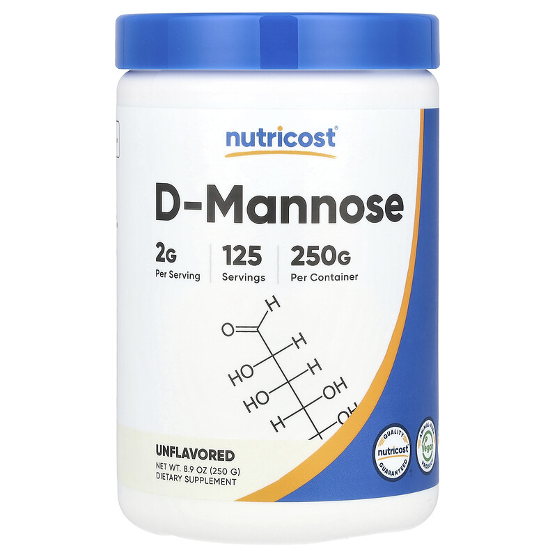 Nutricost, D-манноза, без добавок, 250 г (8,9 унции)
Nutricost, D-манноза, без добавок, 250 г (8,9 унции)